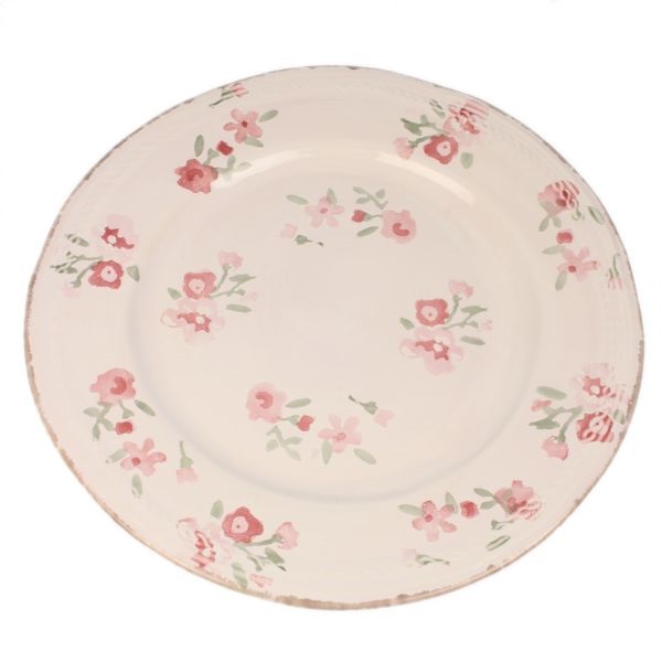 gedeckter Tisch: Teller Rosen, 23cm Durchmesser